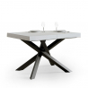 Table à manger extensible 90x130-234cm design blanc moderne Volantis Offre