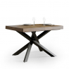 Table à manger en bois extensible moderne 90x130-234cm Volantis Noix Offre