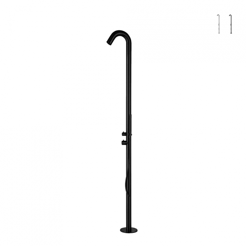 Douche intérieure extérieure jardin piscine douche mitigeur double Alghero Dimensions
