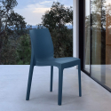 Chaise en polypropylène empilable Salle à Manger café bar Rome Grand Soleil 