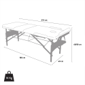 Table de massage portable pliante en bois 3 Zone 215 cm Reiki 