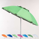 Parasol de plage 200 cm aluminium anti-vent protection UV Corsica Choix