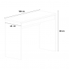 Bureau design rectangulaire avec tiroir blanc pour travail et études 100x40cm Sidus Réductions