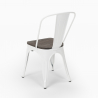 lot de 20 pièces chaises industrial acier bois pour cuisine et bar steel wood 
