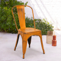 lot de 20 chaises design industriel métal vintage shabby chic style steel old Dimensions