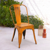 lot de 20 chaises design industriel métal vintage shabby chic style steel old Dimensions