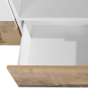 Meuble TV salon 260x43cm mur moderne bois blanc More Wood Modèle