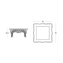 Table basse de salon extérieur design moderne Duke Of Love Slide 