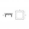 Table basse de salon extérieur design moderne Duke Of Love Slide 