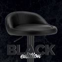 Tabouret haut de bar et cuisine noir design moderne industriel Baltimora Black Edition Offre