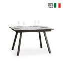 Table à manger extensible 90x120-180cm design moderne Mirhi Marble Vente