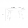 Table à manger extensible 90x120-180cm design moderne Mirhi Marble Réductions