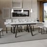 Table à manger extensible 90x160-220cm design moderne Mirhi Long Marble Remises