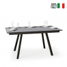 Table à manger extensible grise 90x160-220cm cuisine Mirhi Long Concrete Vente