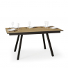 Table à manger extensible 90x160-220cm bois cuisine Mirhi Long Oak Offre