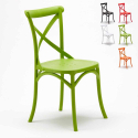 Lot de 20 chaises restaurant bar en polypropylène Vintage Prix