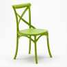 Lot de 20 chaises restaurant bar en polypropylène Vintage 