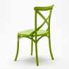 Lot de 20 chaises restaurant bar en polypropylène Vintage 