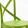 Lot de 20 chaises restaurant bar en polypropylène Vintage 
