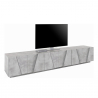 Meuble TV de salon 6 portes 3 placards design moderne Ping Low Concrete XL Offre