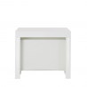 Table À Manger extensible en bois Blanc Brillant 90x51-300cm Design Salon Pratika White Offre