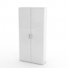 Armoire à chaussures design entrée blanc brillant 28 paires Girl Offre