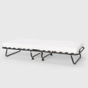 Lit pliant 80x180 avec matelas en microfibre et sommiers à lattes Apollo 
