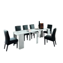 Table console extensible moderne pour salon et salle à manger blanc Nancy Offre