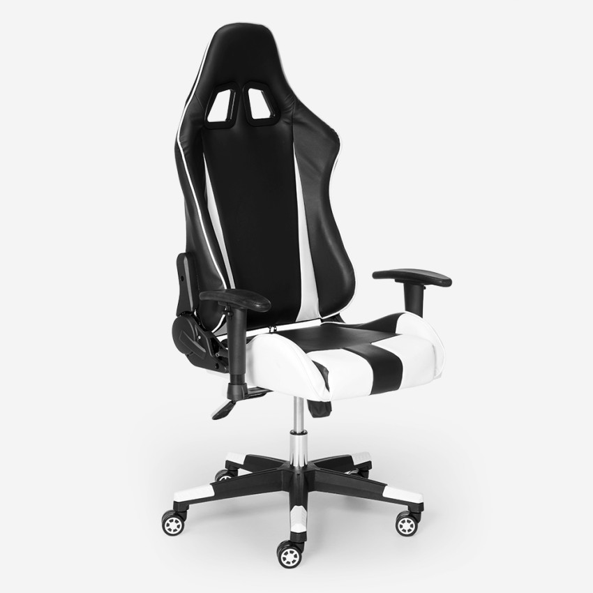 Fire Chaise de bureau et de jeu ergonomique avec coussin pour cervical