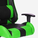 Chaise de jeu ergonomique avec accoudoirs et coussins réglables Adelaide Emerald Modèle