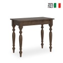 Table à manger console extensible 90x48-308cm bois Romagna Noix Offre
