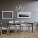 Table console à rallonge 90x48-204cm Romagna Small Noix Remises