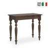 Table console à rallonge 90x48-204cm Romagna Small Noix Vente