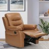 Fauteuil relax inclinable avec repose-pieds salon Panama Lux Dimensions