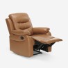 Fauteuil relax inclinable avec repose-pieds salon Panama Lux 