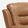 Fauteuil relax inclinable avec repose-pieds salon Panama Lux 