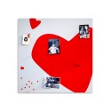 Tableau noir mural magnétique design coeur décoratif Coeur Remises