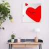 Horloge murale moderne design cœur salon cuisine AmOre Offre