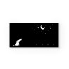 Porte-clés mural tableau magnétique moderne Dog and Moon Remises