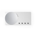 Miroir mural porte-clés, organisateur ardoise magnétique Mirror&More Remises