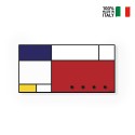 Porte-clés mural moderne tableau magnétique porte-objets Mondrian Vente