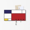 Porte-clés mural moderne tableau magnétique porte-objets Mondrian Remises