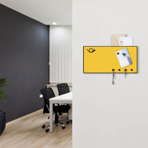 Tableau porte-clés mural magnétique moderne Horn Promotion