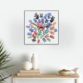 Horloge murale design moderne colorée salon bureau Matisse Promotion