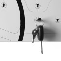 Horloge murale tableau magnétique porte-clés design moderne Cinquino Catalogue