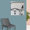 Horloge murale tableau magnétique porte-clés design moderne Cinquino Vente