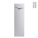 Miroir horloge mural design moderne vertical Narciso Promotion