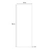 Miroir horloge mural design moderne vertical Narciso Choix
