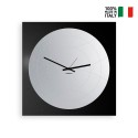 Horloge murale avec miroir rond cadre design moderne Narciso Offre