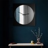 Horloge murale avec miroir rond cadre design moderne Narciso Catalogue